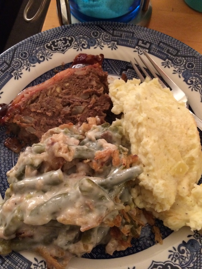 One delicious venison meatloaf dinner!